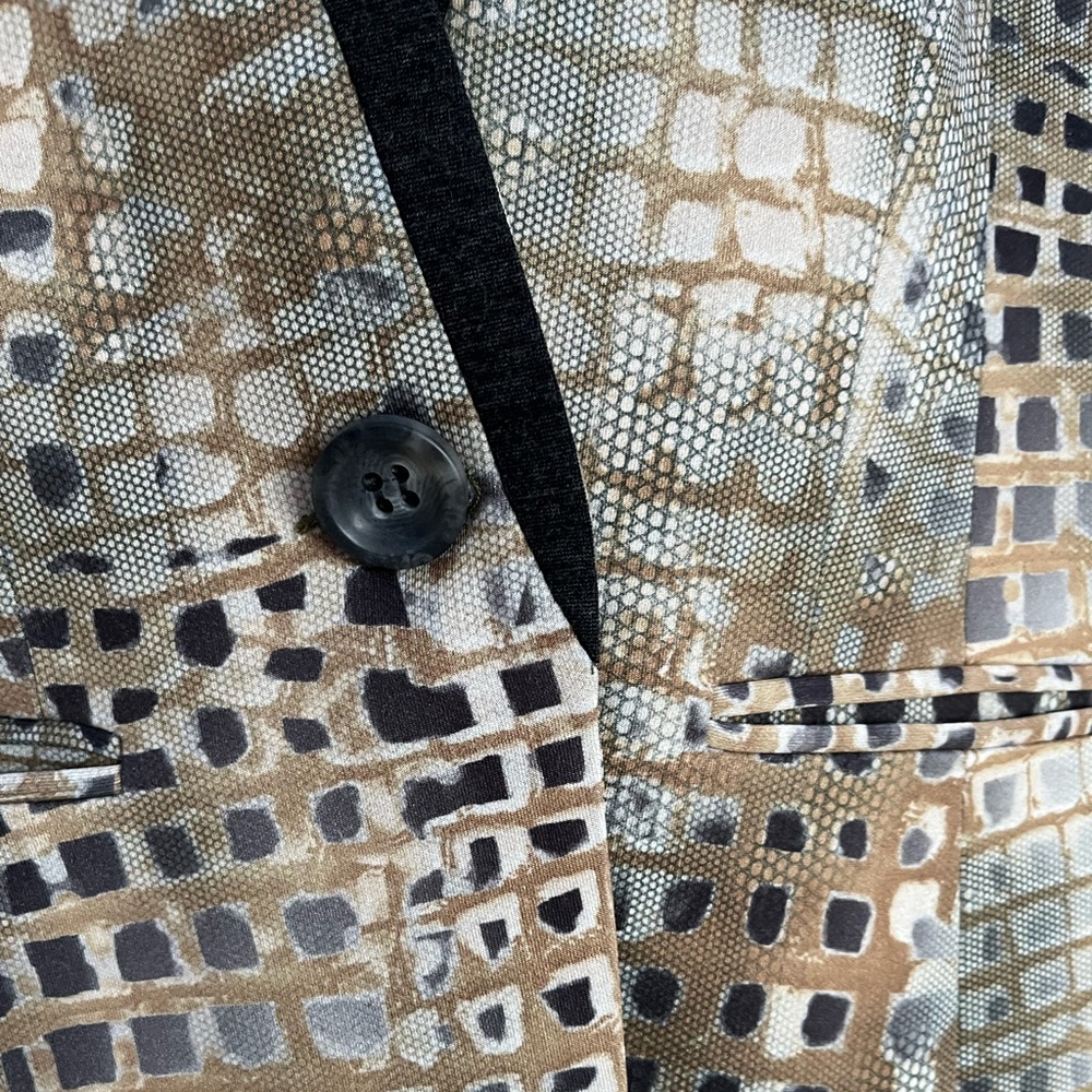 Iris Setlakwe Snake Print Single Button Blazer Si… - image 4